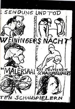 Immagine del venditore per Programmheft 6 Bayerisches Staatsschauspiel Mnchen 1986, 87. WEININGERS NACHT von Joshua Sobol, venduto da nika-books, art & crafts GbR