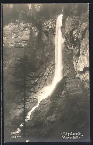 Ansichtskarte Blick auf den Alploch-Wasserfall