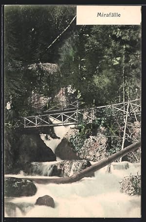 Ansichtskarte Mirafälle, Blick auf den Wasserfall