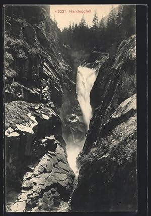 Ansichtskarte Handeggfall, Blick auf den Wasserfall