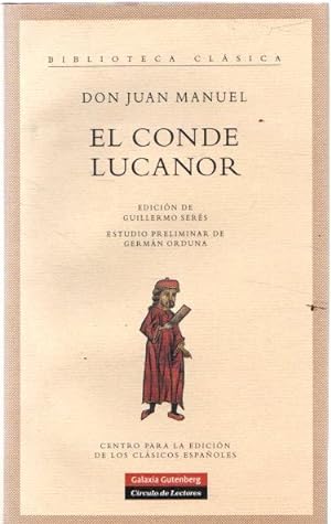 Imagen del vendedor de El Conde Lucanor . a la venta por Librera Astarloa