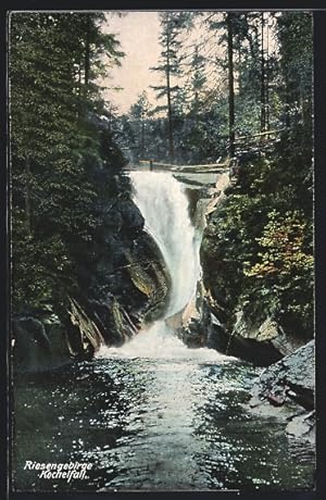 Ansichtskarte Wasserfall Kochelfall im Riesengebirge