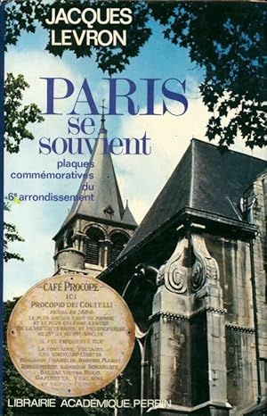 Paris se souvient - Jacques Levron