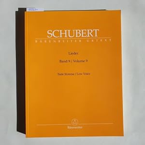 Immagine del venditore per Lieder, Band 9 (Tiefe Stimme / Low Voice). venduto da Gebrauchtbcherlogistik  H.J. Lauterbach