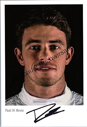 Bild des Verkufers fr Original Autogramm Paul Di Resta /// Autogramm Autograph signiert signed signee zum Verkauf von Antiquariat im Kaiserviertel | Wimbauer Buchversand