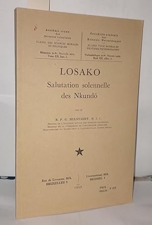 Seller image for Losako salutation solenelle des Nkundo for sale by Librairie Albert-Etienne