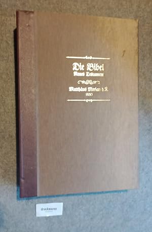 Bild des Verkufers fr Das neue Testament durch Martin Luther verteutscht. Mit Kupferstcken. zum Verkauf von Druckwaren Antiquariat