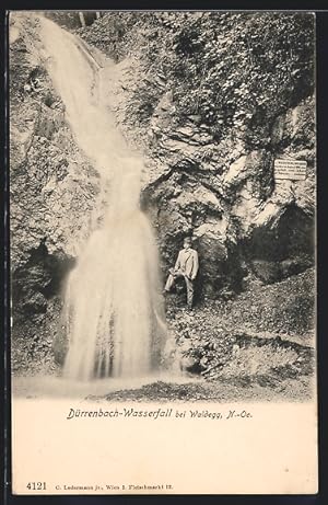 Ansichtskarte Waldegg, Dürrenbach-Wasserfall