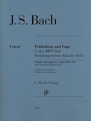 Seller image for Prludium und Fuge C-dur BWV 846, Urtextausgabe ohne Fingersatz: Besetzung: Klavier zu zwei Hnden (G. Henle Urtext-Ausgabe) for sale by Rheinberg-Buch Andreas Meier eK