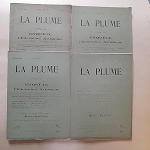 La Plume. N° 333, 334, 335 et 336. 4 fascicules du numéro spécial consacré à Charles Baudelaire. ...