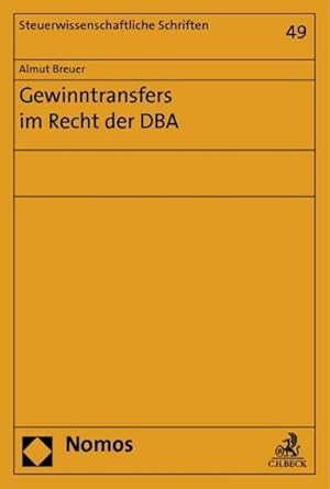 Seller image for Gewinntransfers im Recht der DBA (Steuerwissenschaftliche Schriften) for sale by Rheinberg-Buch Andreas Meier eK