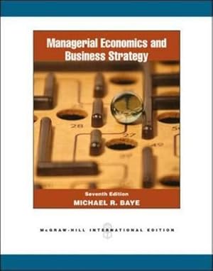 Bild des Verkufers fr Managerial Economics & Business Strategy zum Verkauf von WeBuyBooks