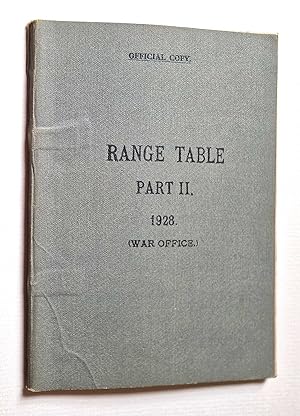 Rangle Table: Part II, 1928