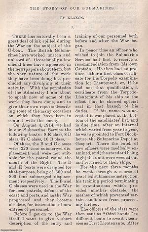 Image du vendeur pour The Story of Our Submarines. An original article from the Blackwood's Edinburgh Magazine, 1919. mis en vente par Cosmo Books