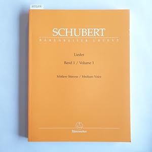 Immagine del venditore per Lieder, Band 1 (Mittlere Stimme / Medium Voice). venduto da Gebrauchtbcherlogistik  H.J. Lauterbach