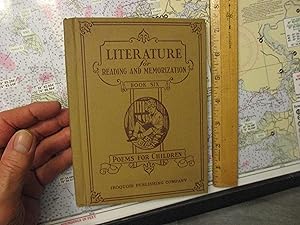 Seller image for Literature for Reading and Memorization Book Six Poems for Children for sale by Dean's Books