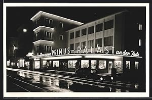 Ansichtskarte Eschweiler, Kino Primus-Palast, Grabenstrasse 34, Nachtaufnahme