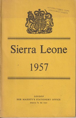 Bild des Verkufers fr Sierra Leone 1957 zum Verkauf von Kennys Bookshop and Art Galleries Ltd.