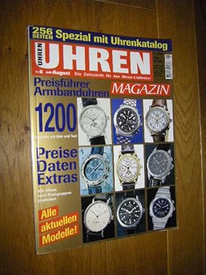 Uhren-Magazin. Heft 7/8, Juli/August 2000. Die Zeitschrift für den Uhren-Liebhaber