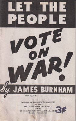 Bild des Verkufers fr Let People Vote on War! zum Verkauf von Kennys Bookshop and Art Galleries Ltd.
