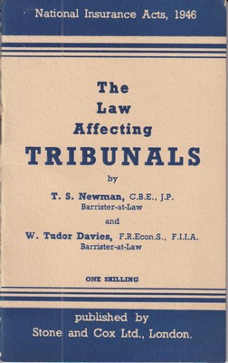 Seller image for The Law Affecting Tribunals (National Insurance Acts, 1946) for sale by Kennys Bookshop and Art Galleries Ltd.