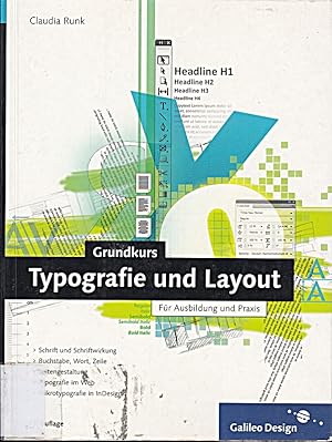 Bild des Verkufers fr Grundkurs Typografie und Layout: Fr Ausbildung und Praxis (Galileo Design) [Bro zum Verkauf von Die Buchgeister