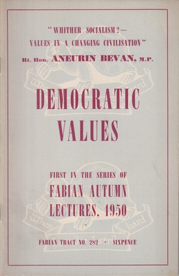 Seller image for Democratic Values (Fabian Tract 282) for sale by Kennys Bookstore