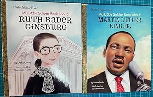 Image du vendeur pour (5 Book Group)Little Golden Books on Jane Goodall, Ruth Bader Ginsburg, Lady Gaga, Bob Ross, and Martin Luther King, Jr. mis en vente par NorthStar Books