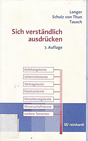 Imagen del vendedor de Sich verstndlich ausdrcken [Taschenbuch] [2006] a la venta por Die Buchgeister