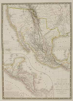 Immagine del venditore per [Mapa de Mxico y Centroamrica] Carte Gnrale des tats Unis Mexicains et des Provinces-Unies de L?Amrique Centrale venduto da Bolivar Old Prints Anticuario