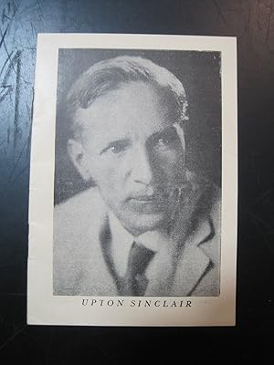 Upton Sinclair: Broschüre von 6 Blätter mit Werken u.a. der Gesammelten Werke von Upton Sinclair;...