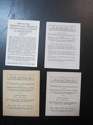 4 x Künstlerische Liebhaberausgaben vom Anton Schroll-verlag (davon eines doppelt)