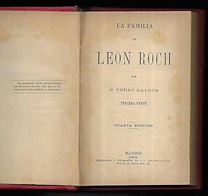 Familia de Leon Roch, La. tercera parte 4ª edición 1884