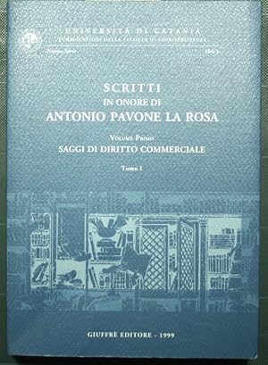 Scritti in onore di Antonio Pavone La Rosa