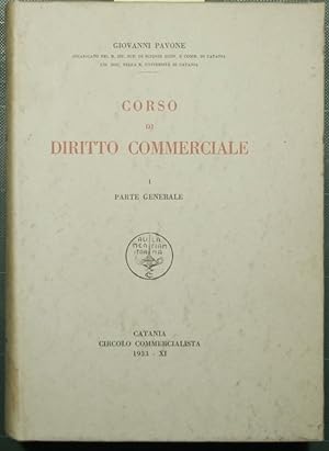 Bild des Verkufers fr Corso di diritto commerciale - Parte generale zum Verkauf von Antica Libreria di Bugliarello Bruno S.A.S.