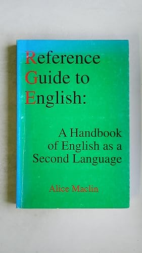 Bild des Verkufers fr REFERENCE GUIDE TO ENGLISH. A Handbook of English as a second language zum Verkauf von HPI, Inhaber Uwe Hammermller