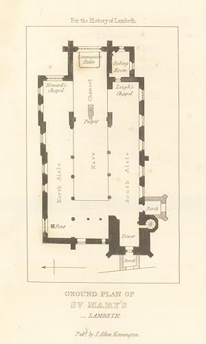 Ground plan of St. Mary's Lambeth