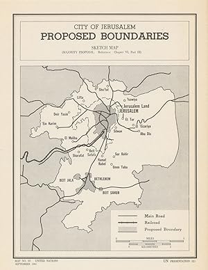 City of Jerusalem Proposed Boundaries - Sketch map (Majority proposal)