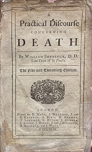 Imagen del vendedor de A Practical Discourse Concerning Death a la venta por Raddon House Books