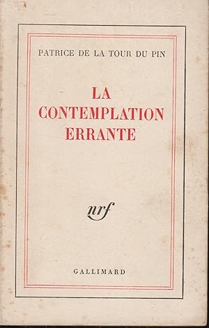 Seller image for La contemplation errante for sale by PRISCA