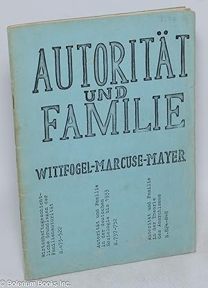 Seller image for Autoritt und familie for sale by Bolerium Books Inc.
