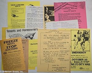 [Twelve tenant activist handbills, primarily from the Berkeley Tenants Union c1980s-1990s]