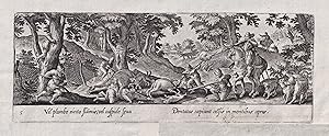 Seller image for Vel plumbo eierto ." - Wildschweinjagd Wildschwein wild boar / Jagd hunting for sale by Antiquariat Steffen Vlkel GmbH