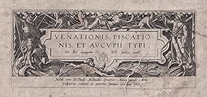 Seller image for Venationis, piscationis et aucupii typi" - Titel Titelblatt title / Jagd hunting for sale by Antiquariat Steffen Vlkel GmbH