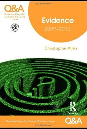 Image du vendeur pour Q&A Evidence 2009-2010 (Questions and Answers) mis en vente par WeBuyBooks