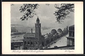Ansichtskarte Hamburg, 31. Deutscher Philatelistentag und Postwertzeichen-Ausstellung 1925, St. P...