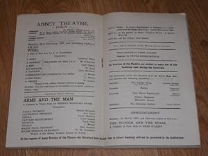 Immagine del venditore per Abbey Theatre Programme Vigil & Arms and the Man 22/2/1937 venduto da Dublin Bookbrowsers