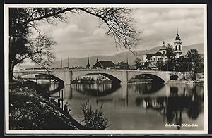 Ansichtskarte Solothurn, Panorama mit Rötibrücke