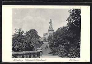 Ansichtskarte Hamburg, 31. Deutscher Philatelistentag 1925, Bismarck-Denkmal, Ganzsache