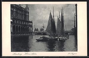 Ansichtskarte Hamburg, Postwertzeichen-Ausstellung 1925, Boote auf der Kleinen Alster, Ganzsache